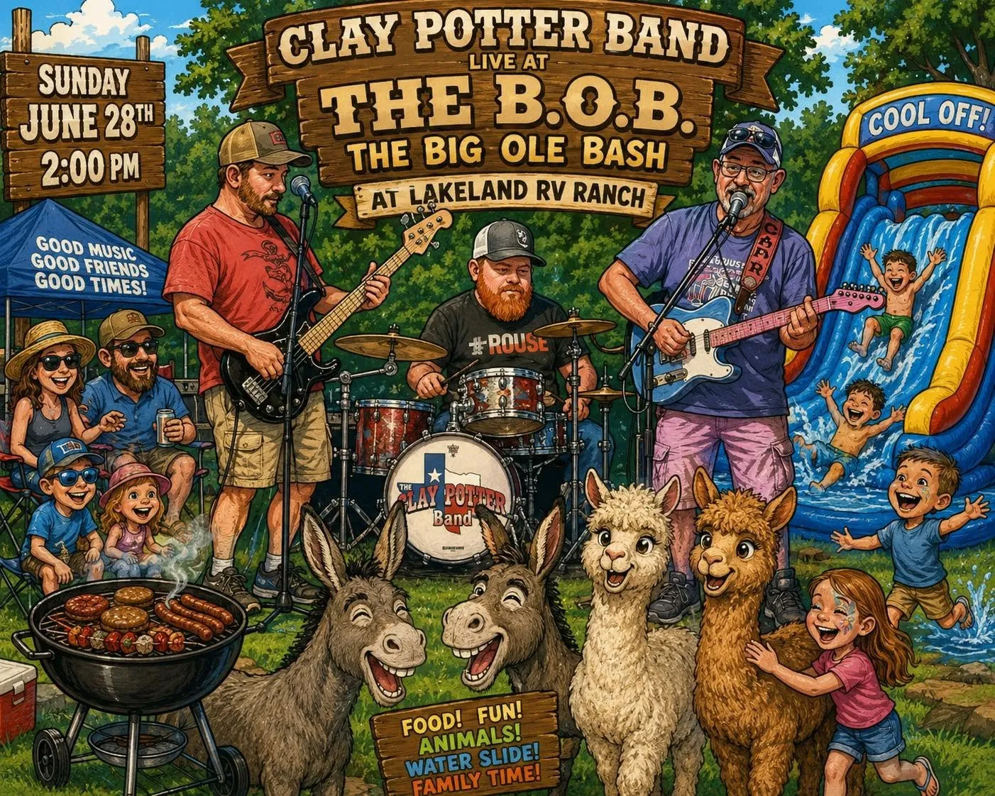 The Big Ole Bash poster, Sunday, June 28, 2026