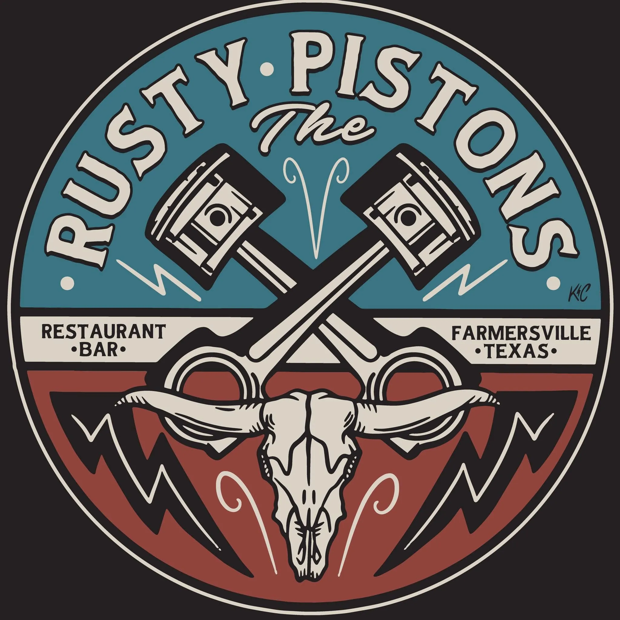The Rusty Pistons Event poster for The Rusty Pistons featuring the Clay Potter Band